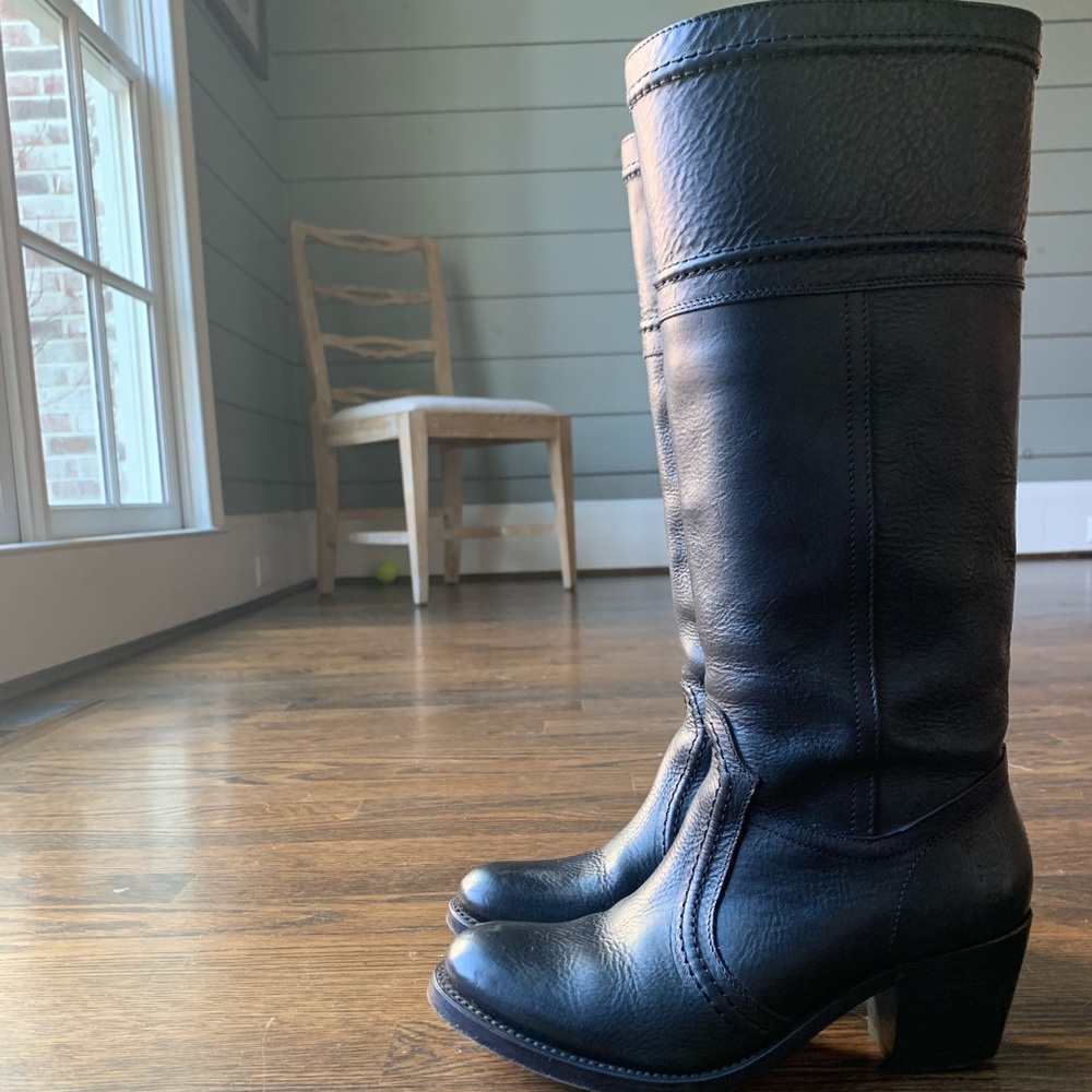 Frye Jane Tall Riding Boots, Black